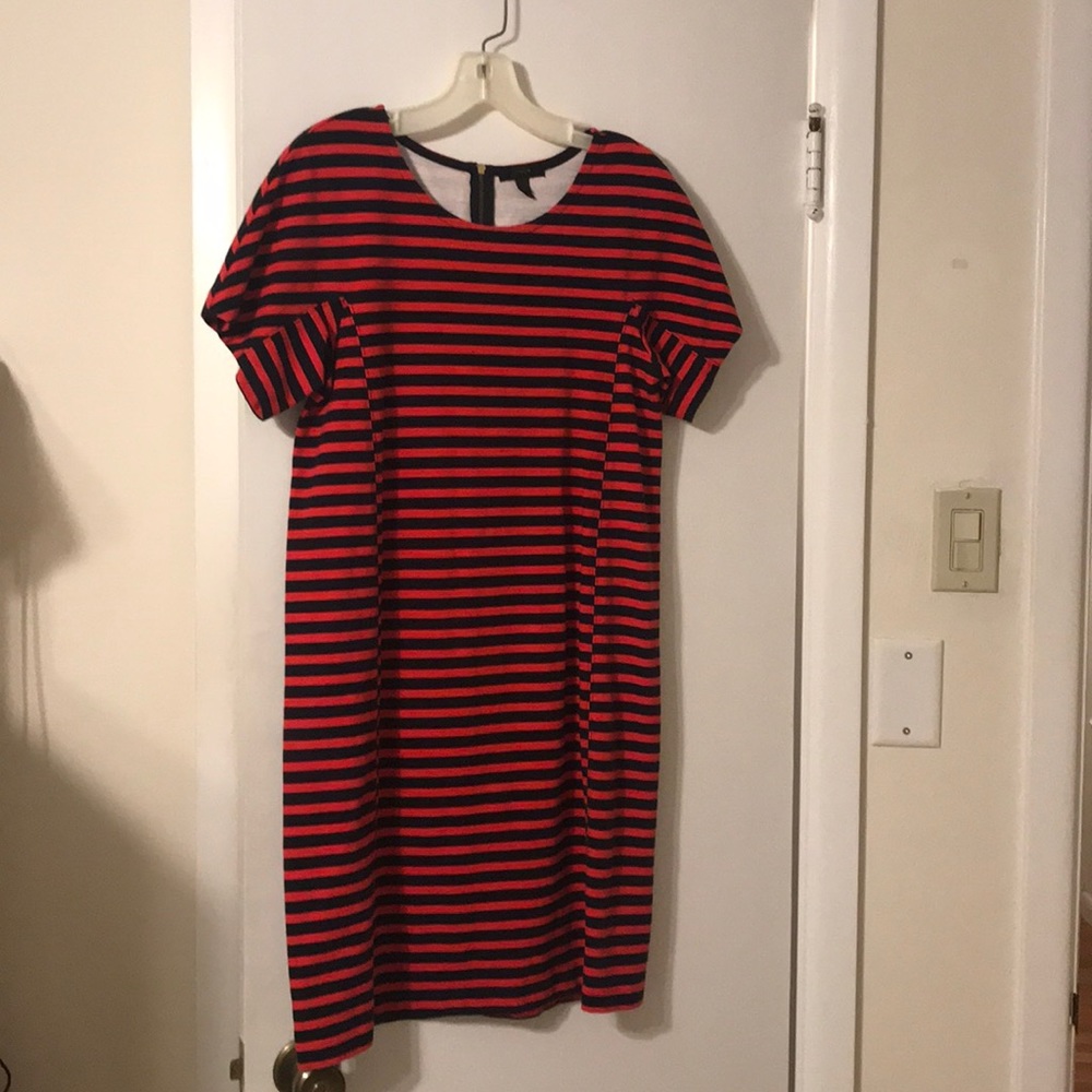 Jcrew striped T-shirt dress
